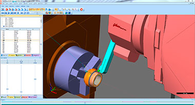 simulación de torno