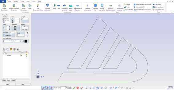 el sistema centra la geometría