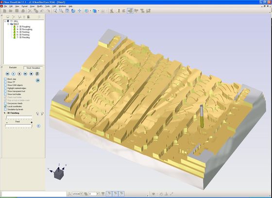 simulación re-desbaste